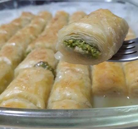 تصویر 1 از باقلوا ترکی با عطر هل زعفران و شیرینی متعادل